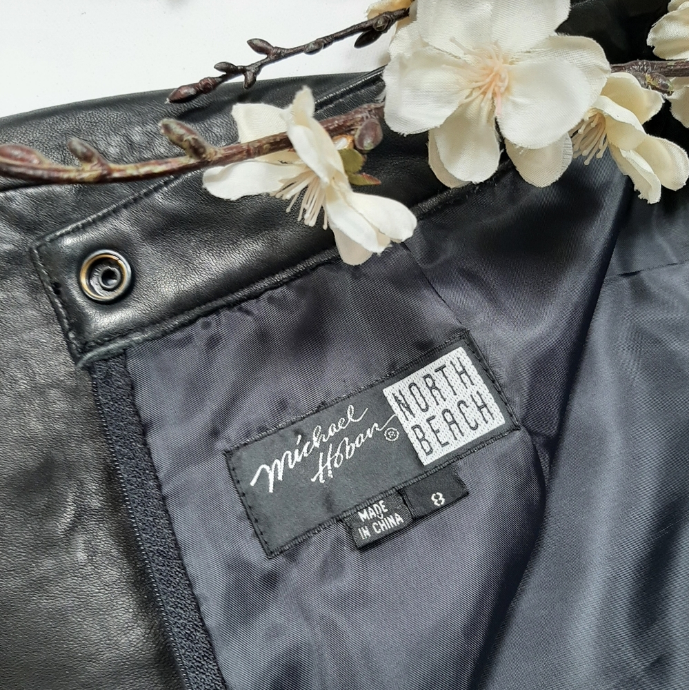 Michael Hoban North Beach authentic leather skirt